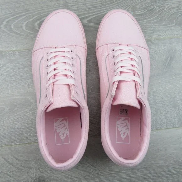 Vans Old Skool Pastel Mono Pink Mens Size 8 / Womens Size 9.5 NEW - Picture 9 of 13